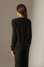 Round-Neck Jumper - Wilma - Black