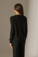 Jersey Cuello Redondo - Wilma - Negro