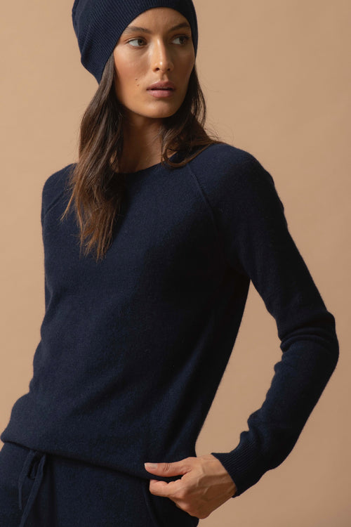 Pull Col Rond - Wilma - Navy