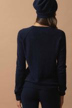 Crew Neck Jumper - Wilma - Navy