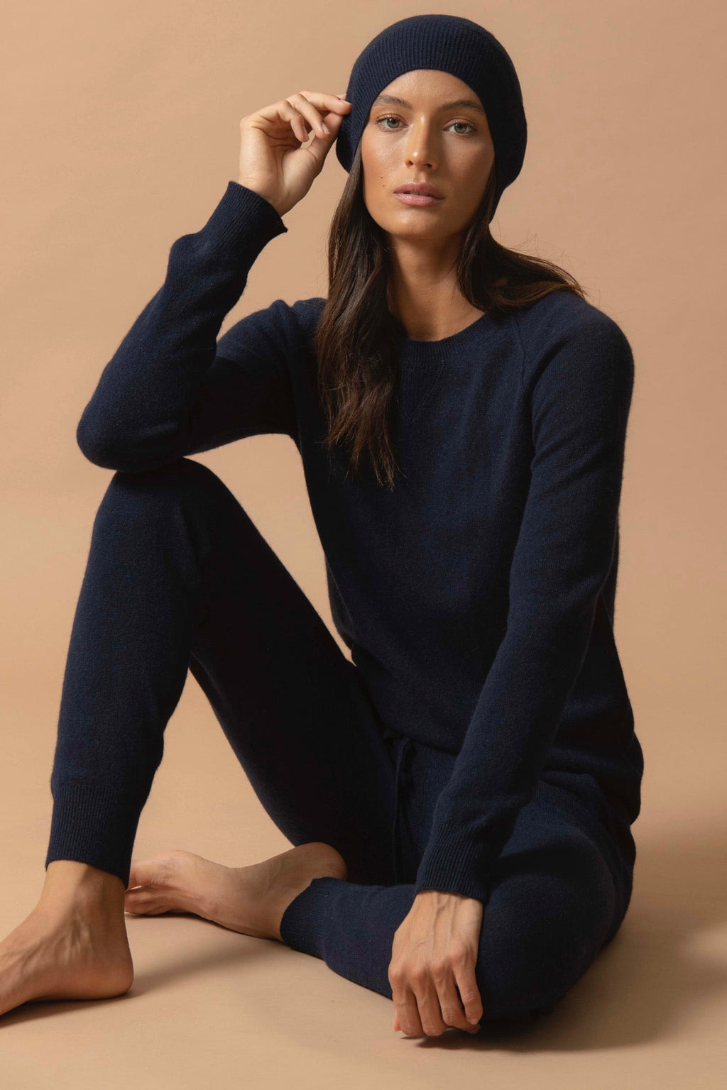 Crew Neck Jumper - Wilma - Navy
