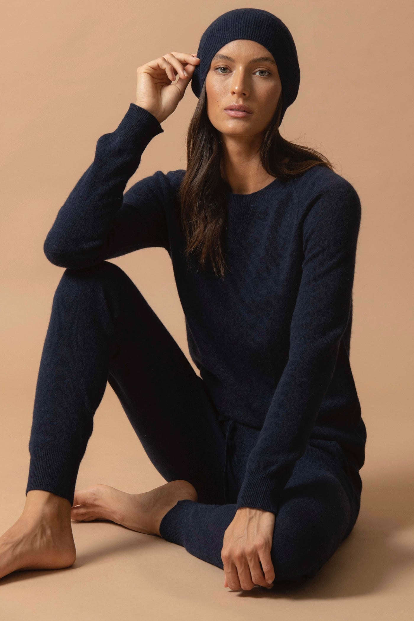 Crew Neck Jumper - Wilma - Navy