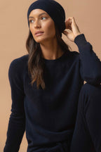 Crew Neck Jumper - Wilma - Navy