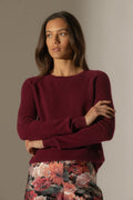 Pull Col Rond Wilma - Bordeaux