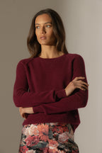 Pull Col Rond Wilma - Bordeaux