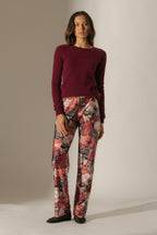 Pull Col Rond Wilma - Bordeaux