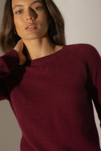 Pull Col Rond Wilma - Bordeaux
