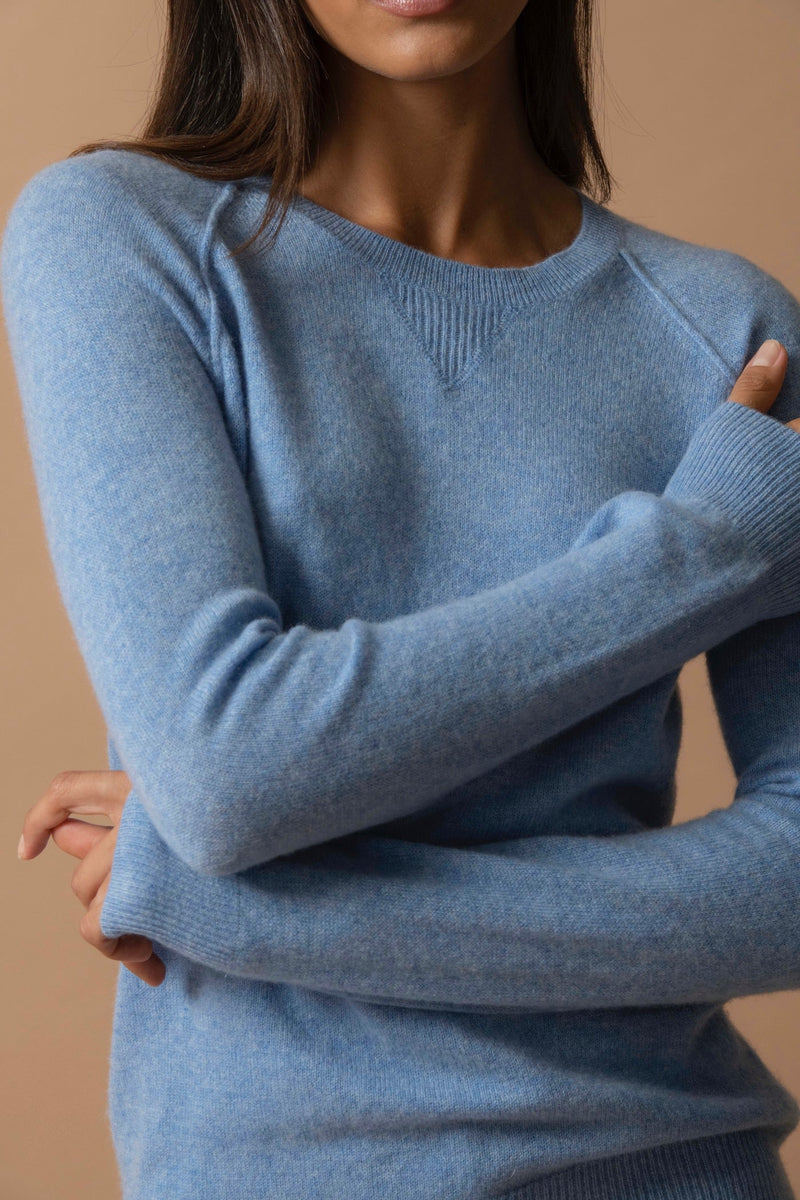 Pull Col Rond - Wilma - Sky