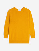 Pull Col Rond Boutonné Dos - Vanessa - Curcuma