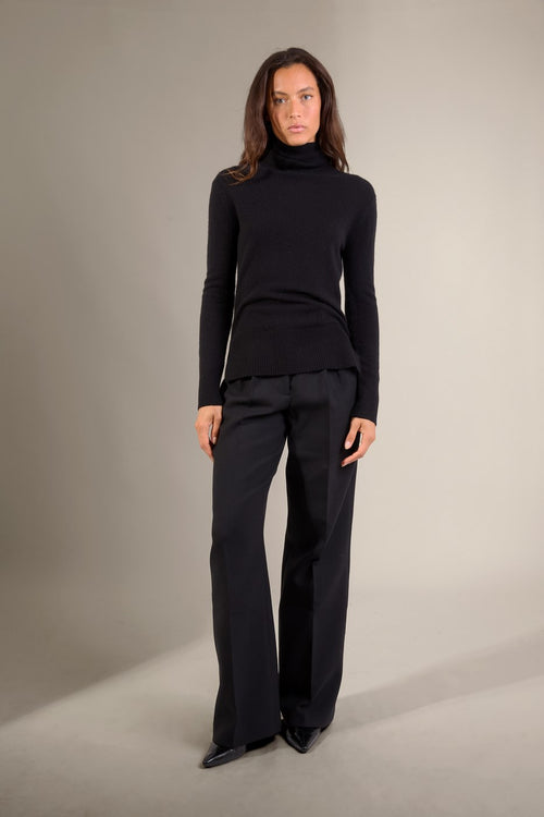 Pull Col Roulé - Tracy - Noir