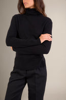 Pull Col Roulé - Tracy - Noir