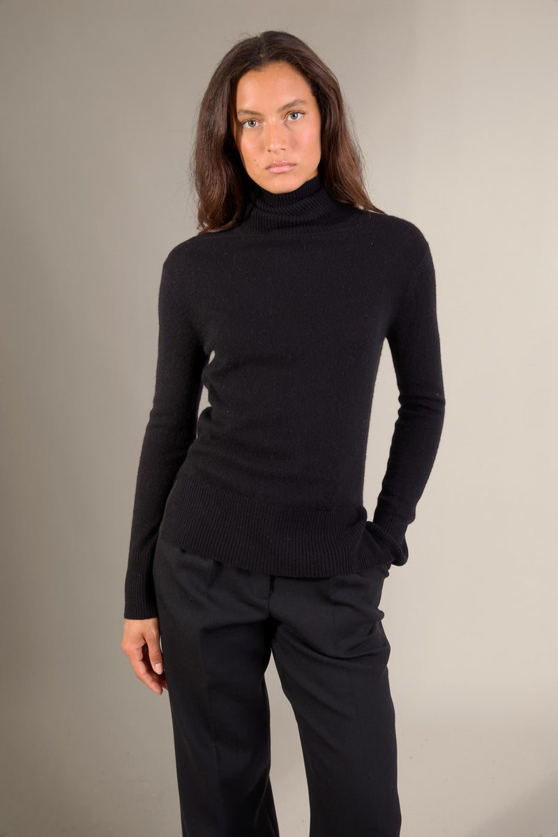 Pull Col Roulé - Tracy - Noir