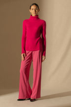 Pull Col Roulé Tracy - Fuchsia