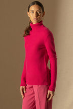 Pull Col Roulé Tracy - Fuchsia