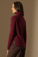 Pull Col Roulé - Tracy - Bordeaux