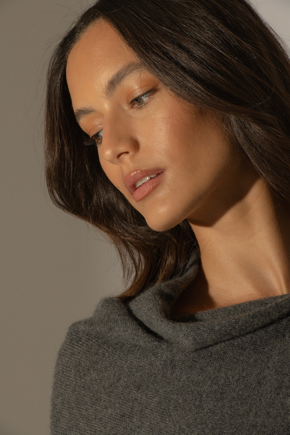 Poncho Tamara - Anthracite Chiné