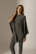Poncho Tamara - Anthracite Chiné