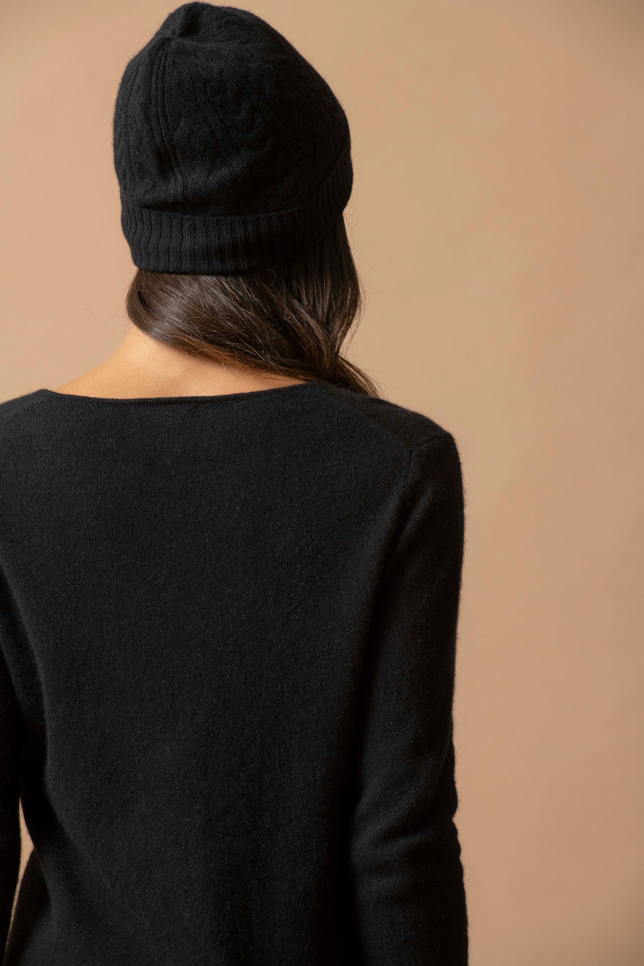 Jersey de cuello en V - Shannon - Negro