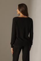 V-Neck Sweater - Penelope - Black