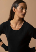 Round Neck Dress - Molli - Black