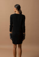 Robe Col V - Joy - Noir