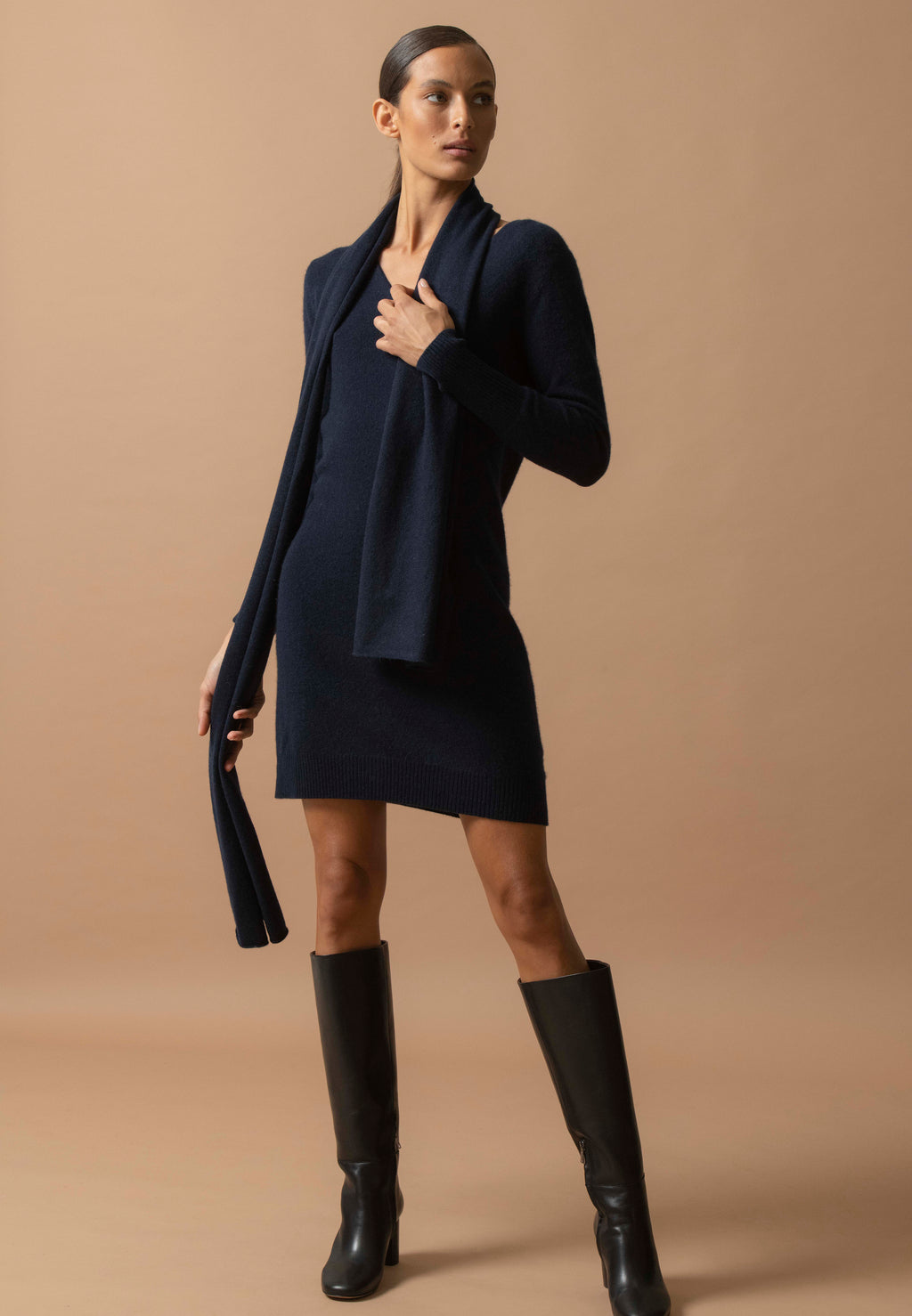 Robe Col V Joy - Marine