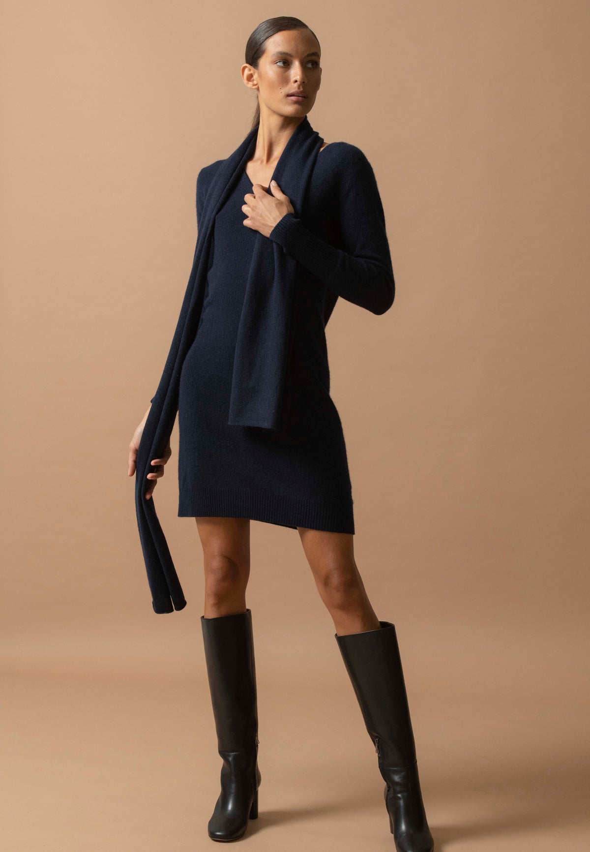 Robe Col V Joy - Marine