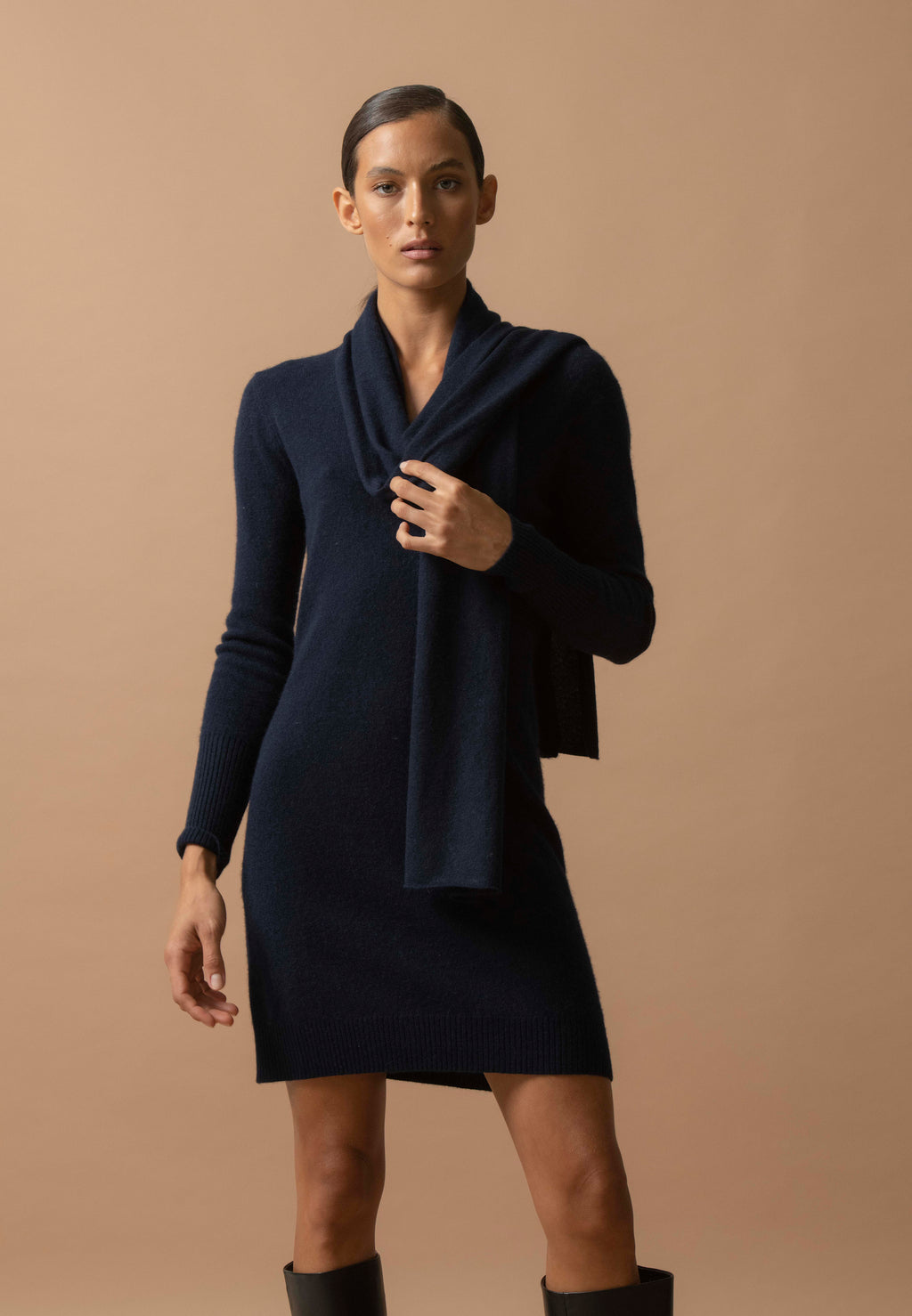 Robe Col V Joy - Marine