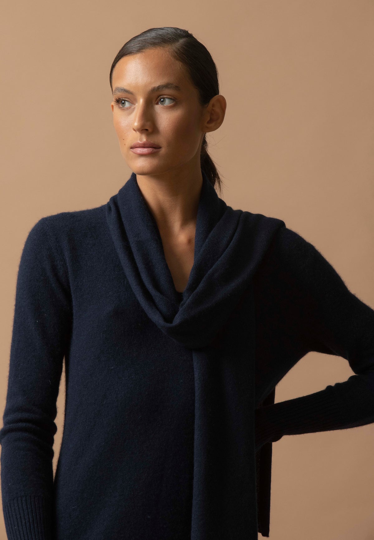 Robe Col V Joy - Marine