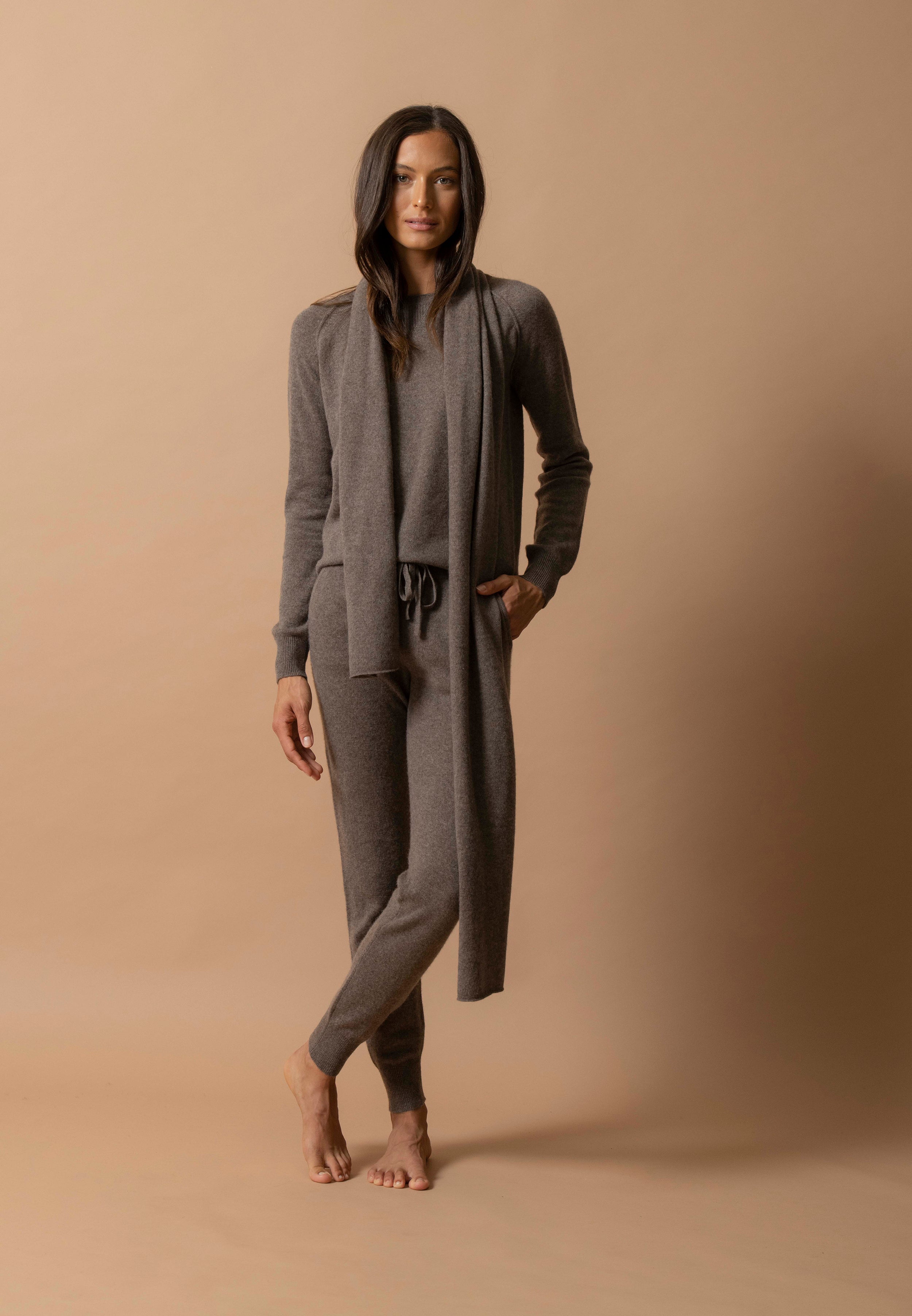 Scarf - Kelly - Heathered Taupe
