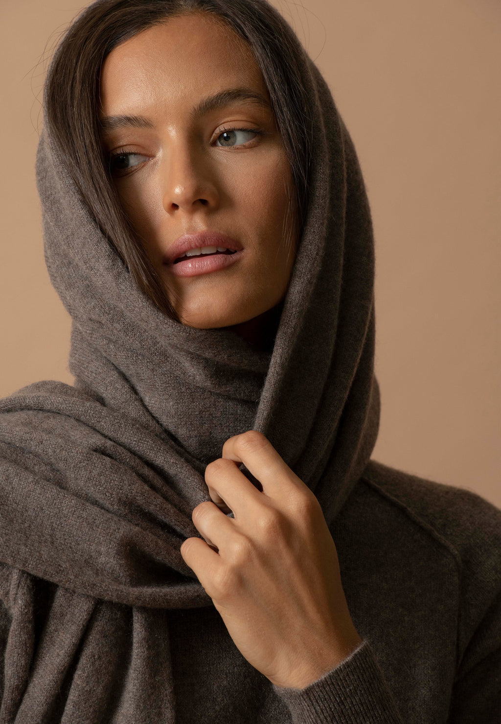 Scarf - Kelly - Heathered Taupe