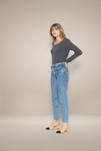 Pull Col Rond Lindsay - Anthracite Chiné