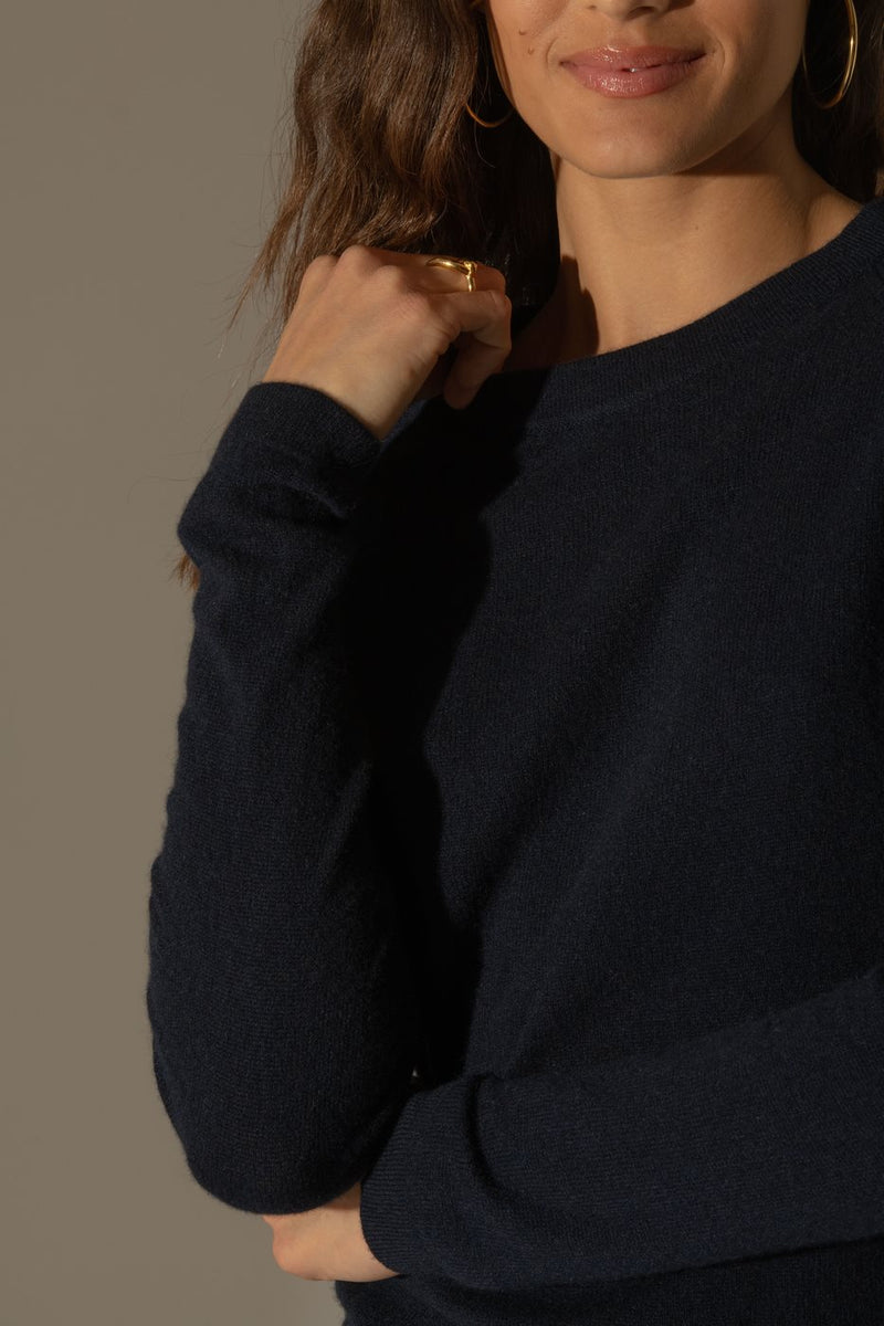 Pull Col Rond - Whitney - Navy