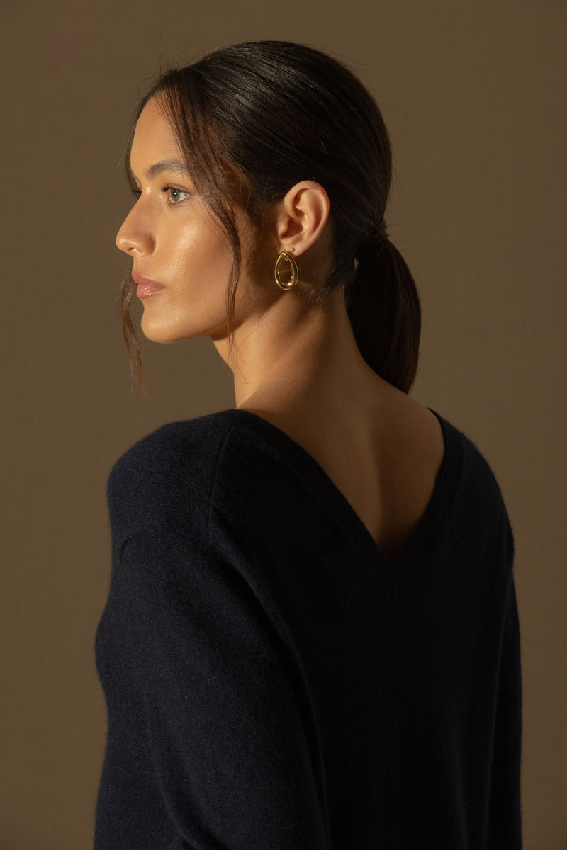 Jersey Cuello V Delante Y Detrás - Lova - Navy