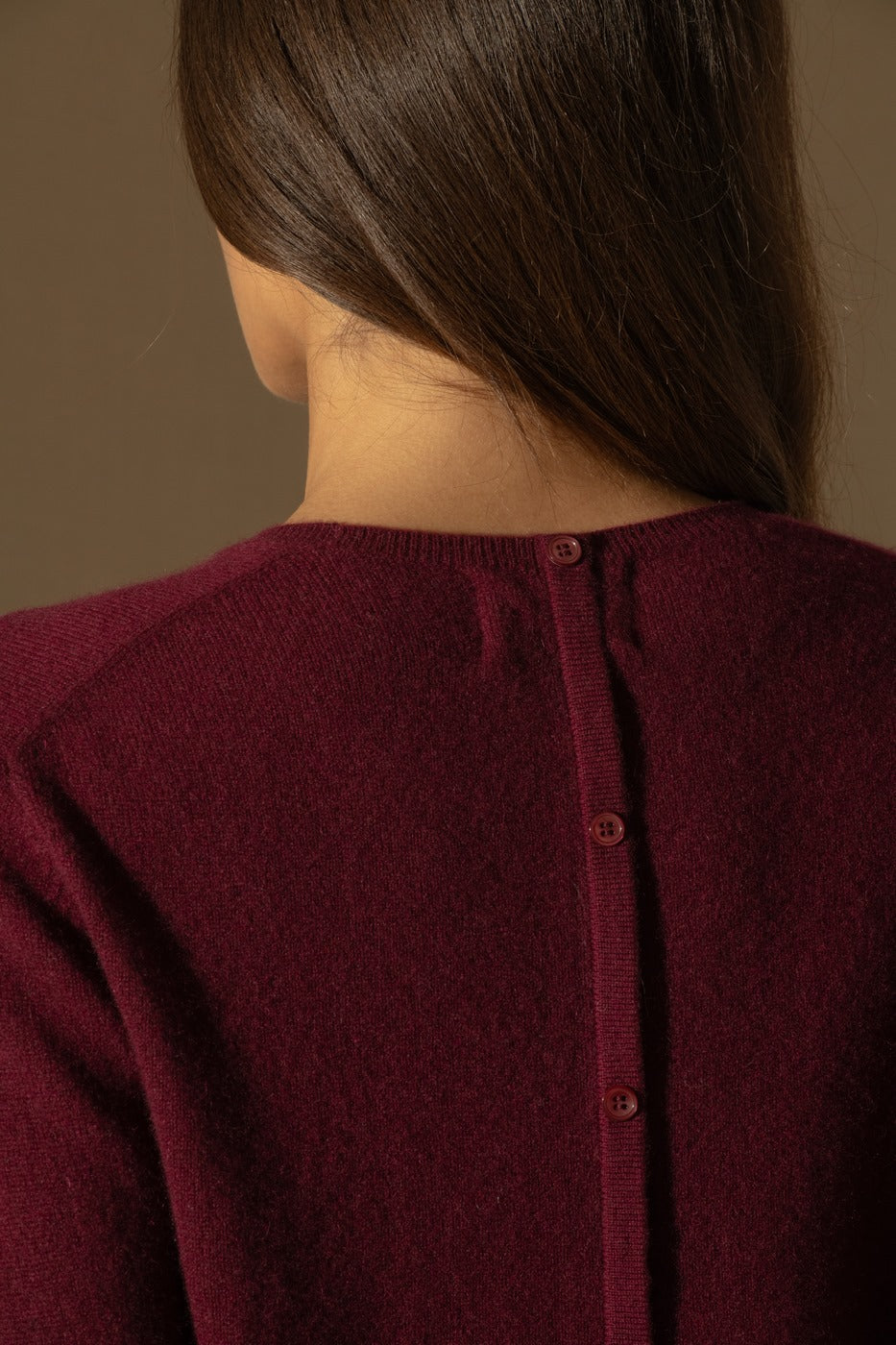 Round-Neck Jumper - Whitney - Bordeaux