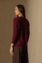 Pull Chauve Souris Molly - Bordeaux