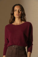 Pull Chauve Souris - Molly - Bordeaux