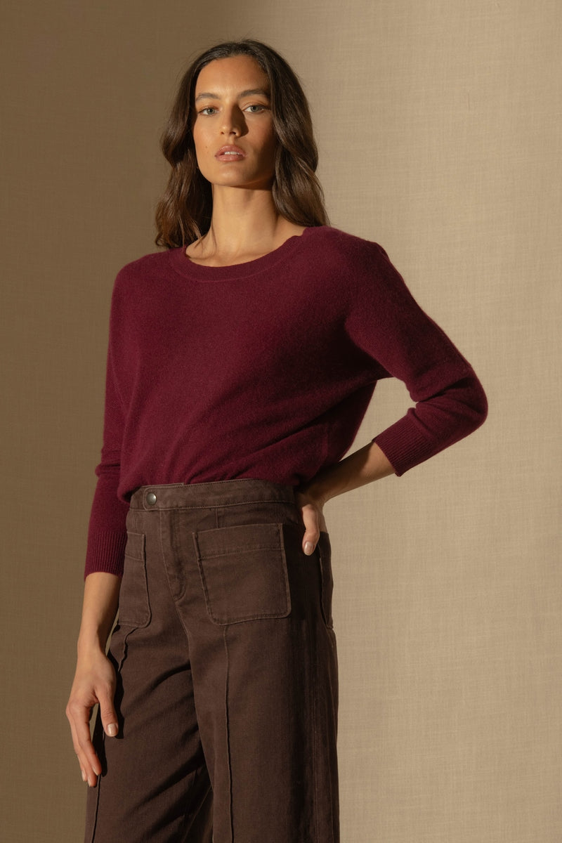 Pull Chauve Souris - Molly - Bordeaux