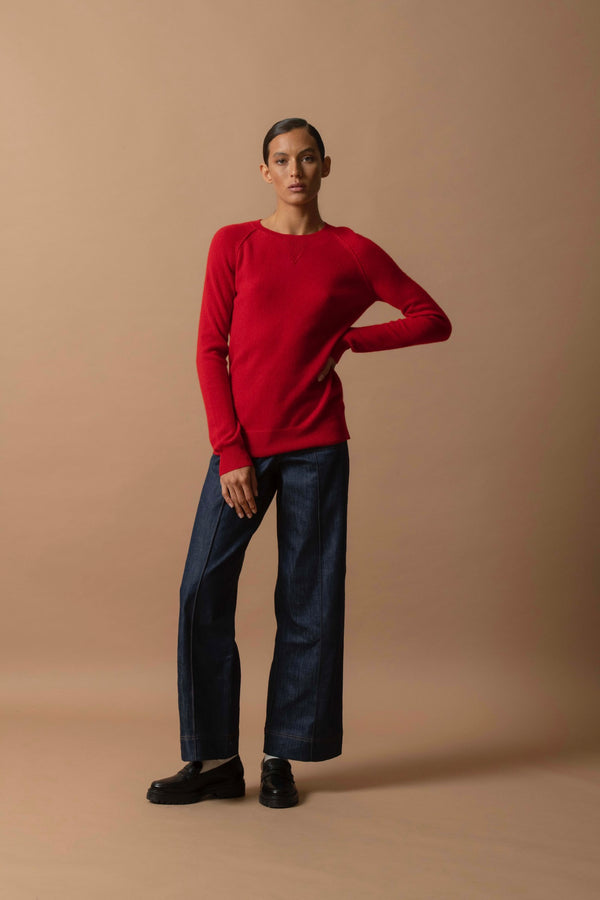 Maglione Girocollo Wilma - Rosso