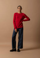 Pull Col Rond - Wilma - Rouge
