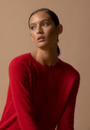 Pull Col Rond - Wilma - Rouge