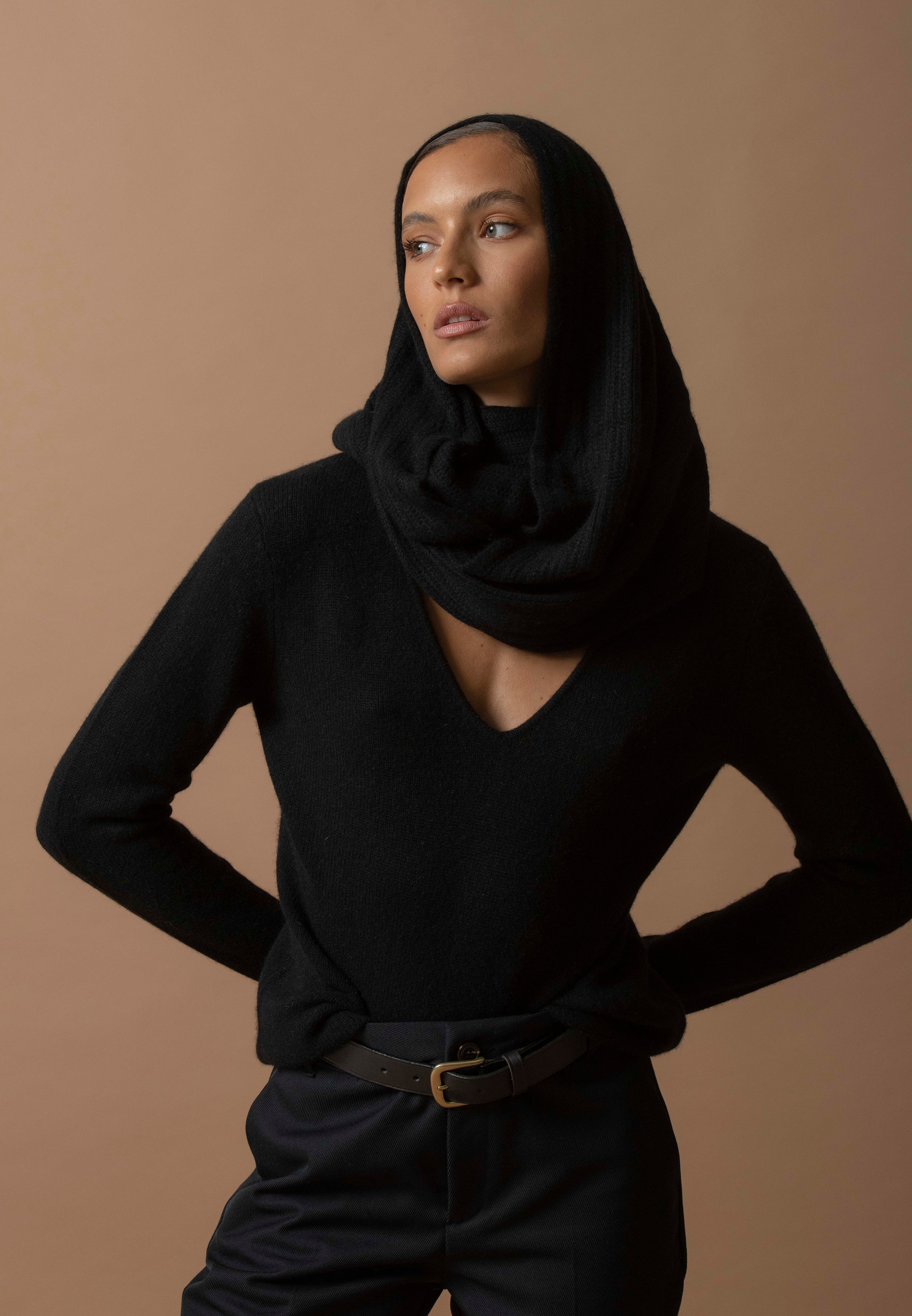 4-Ply Neck Warmer - Clody - Black