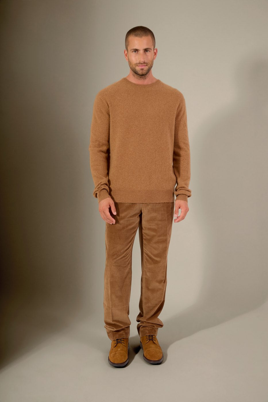 Pull Col Rond Blake - Noisette