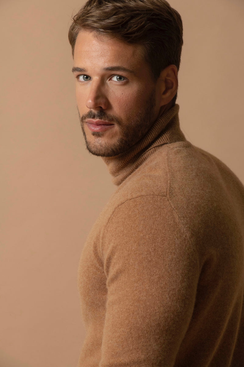 Pull Col Roulé - Trevor - Noisette