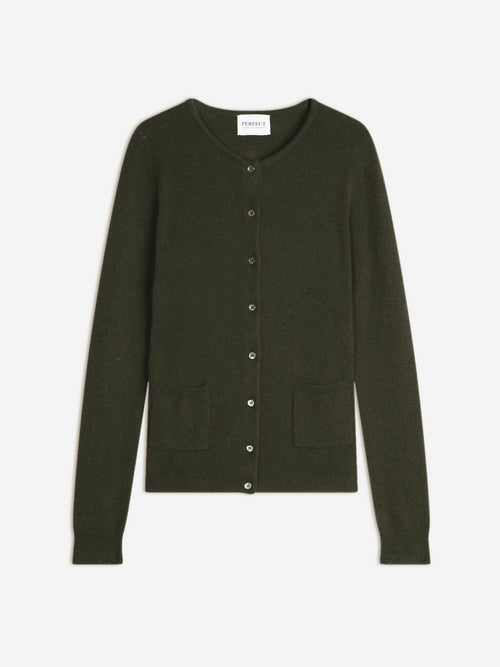 Cardigan Col Rond - Amy - Kaki