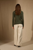 Cardigan Col Rond - Amy - Kaki