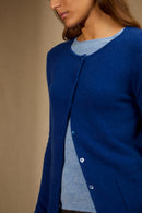 Cardigan Col Rond - Amy - Outremer