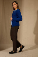 Cardigan Col Rond - Amy - Outremer