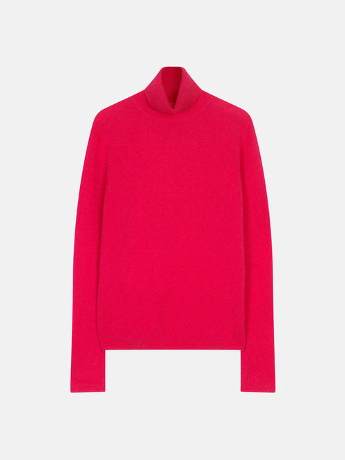 Pull Col Roulé - Ashley - Fuchsia