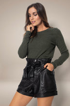 Pull Col Bateau Megan - Kaki